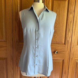 ANNE KLEIN - Sleeveless Button-Front Shirt - NEW with Tag